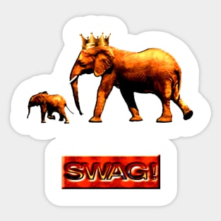 Elephant Swag Sticker